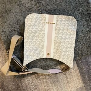 Michael Kors Cream and Pink Women's Bag